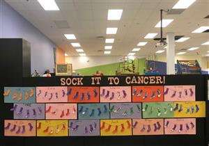 Sock it to cancer display