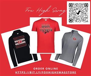 Fox High School swag store. Order online https://bit.ly/foxhighswagstore